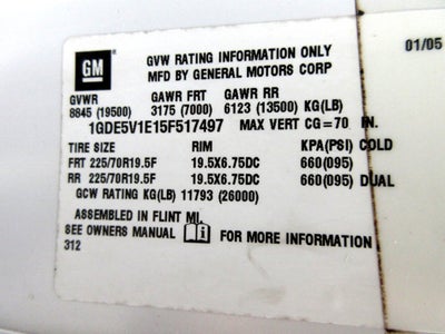 2005 GMC TC5500 33 PASSENGER BUS