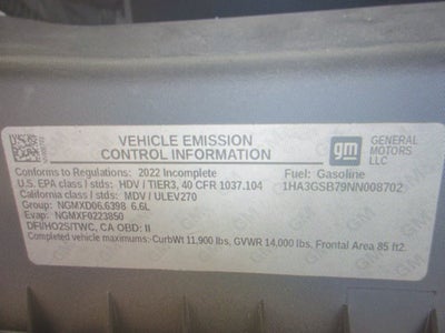 2022 Chevrolet 3500, PASSENGER BUS Van 159"
