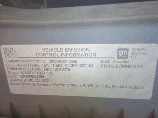 2022 Chevrolet 3500, PASSENGER BUS Van 159"