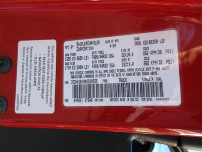 2004 Dodge Ram SRT-10 SRT-10 2WD, VIPER ENGINE