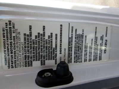 2017 Isuzu NPR HD 16' BOX TRUCK, SIDE DOOR