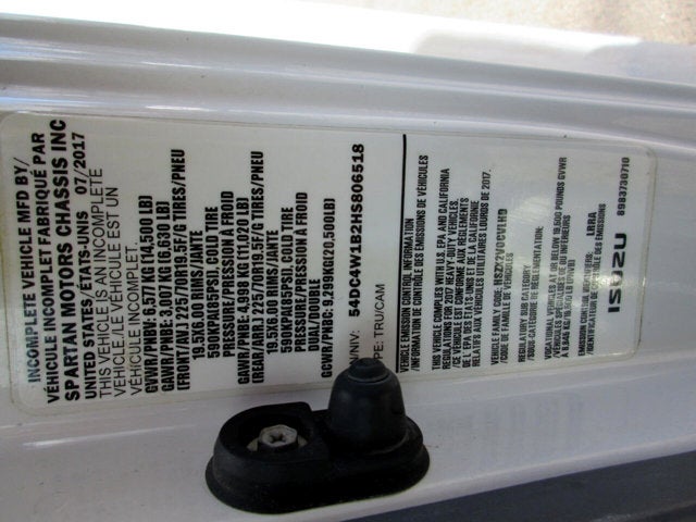 2017 Isuzu NPR HD 16' BOX TRUCK, SIDE DOOR