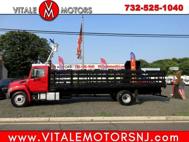 2016 Hino 338 26' STAKE BED, FLAT BED TRUCK