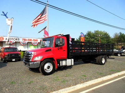 2016 Hino 338 26' STAKE BED, FLAT BED TRUCK