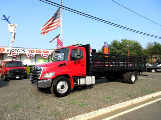2016 Hino 338 26' STAKE BED, FLAT BED TRUCK