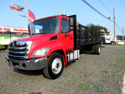 2016 Hino 338 26' STAKE BED, FLAT BED TRUCK
